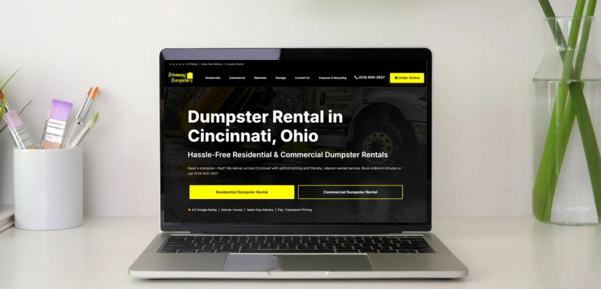 Driveway Dumpsters Case Study: 478% More Organic Clicks