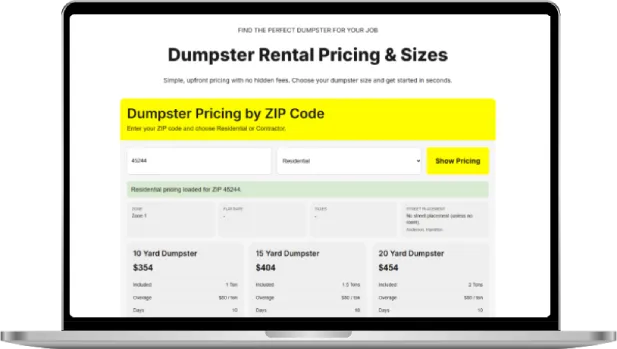 About Driveway Dumpsters