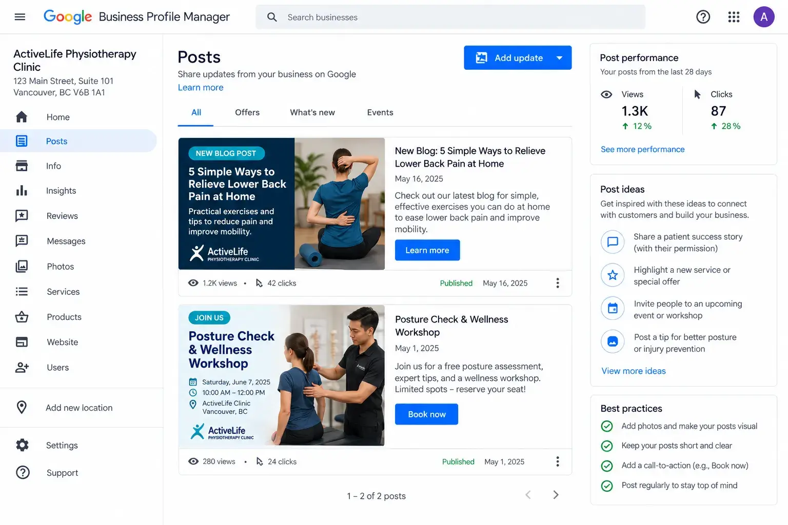Google Posts